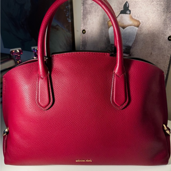 Michael Kors Cherry Red Satchel - Picture 8 of 9